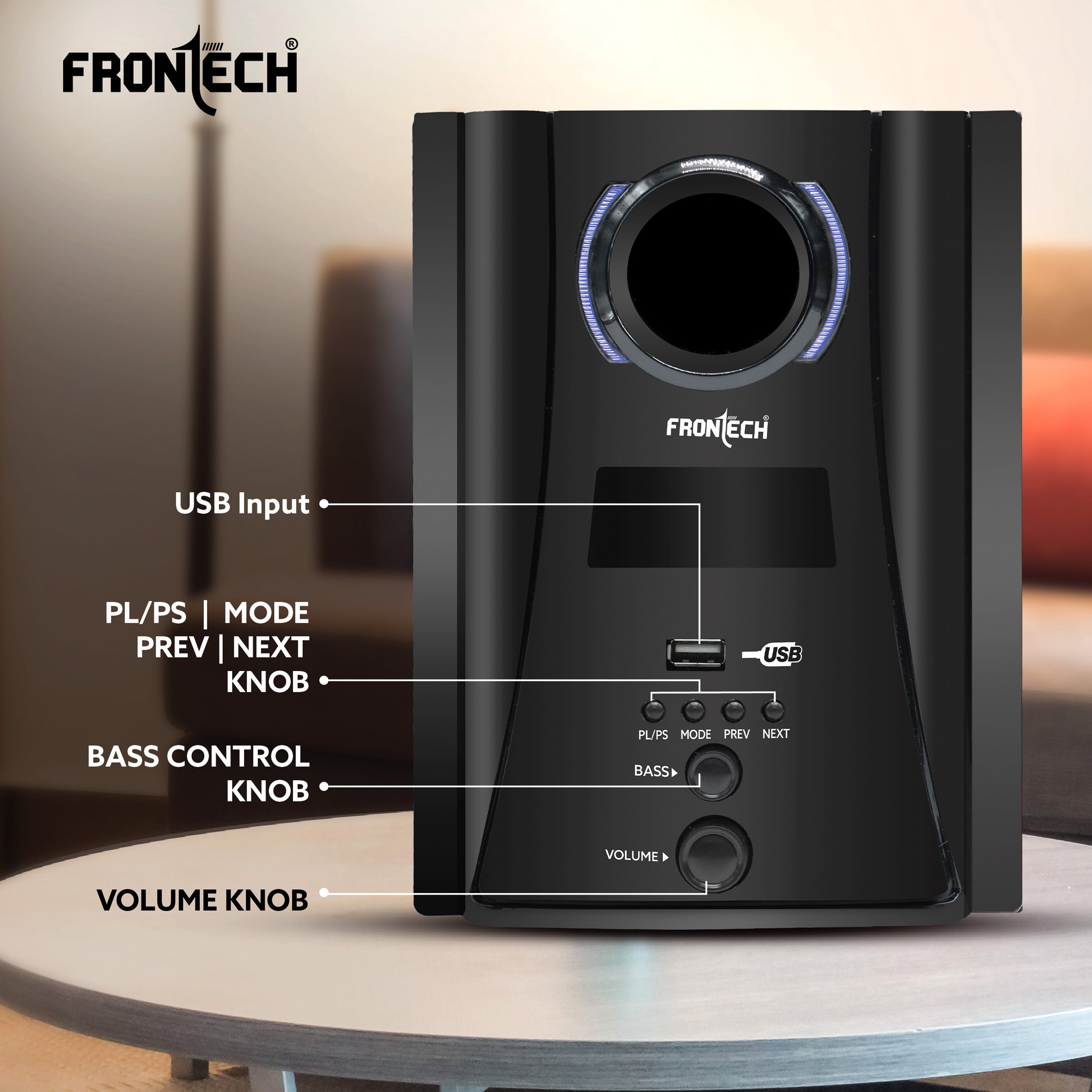 Frontech 2.1 Channel Speaker System (3918) Frontech 2.1 Channel Speaker System (3918)